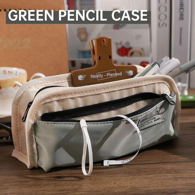 Office Supply Office Stationery Items - 大容量ペンケース ミニマルデザイン ペンポーチ かわいいペンバッグ 子供 女の子向け