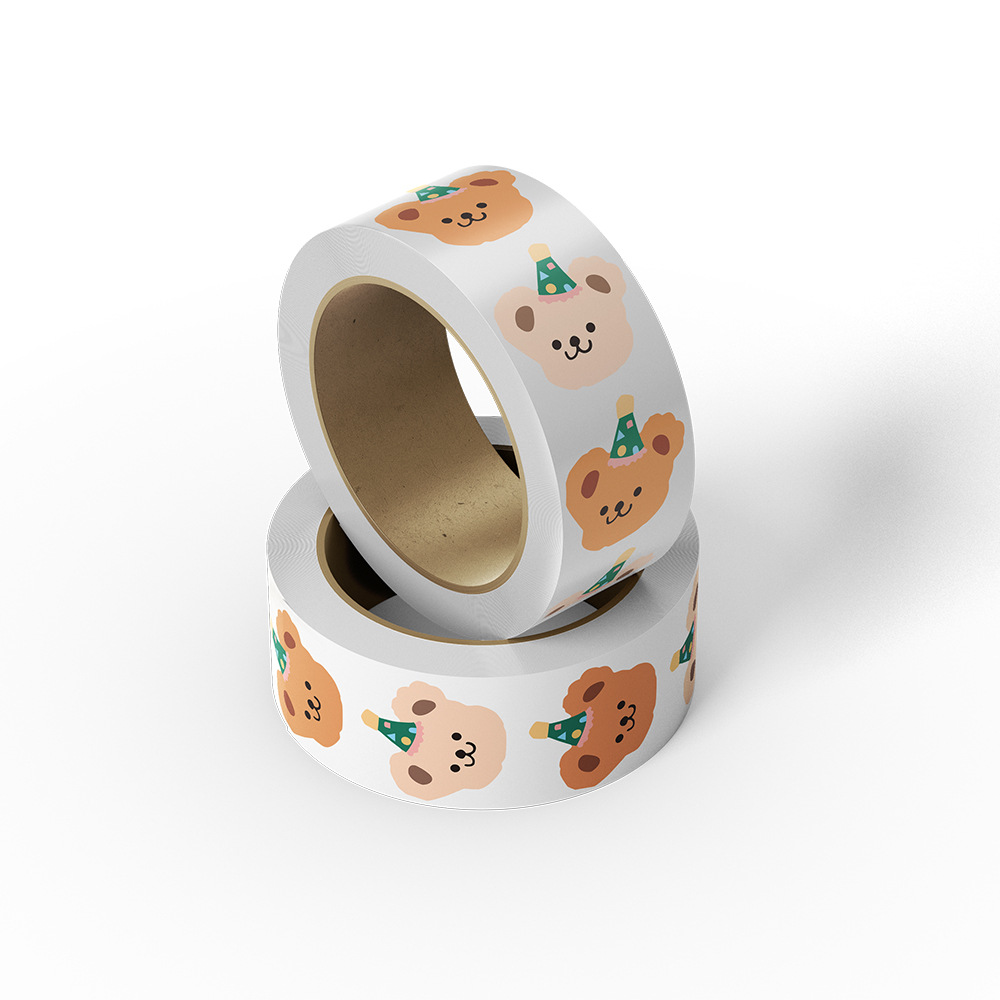 500 個のかわいいクマのステッカーセット韓国 INS 粘着 - Label Printer Tape のレビューと価格