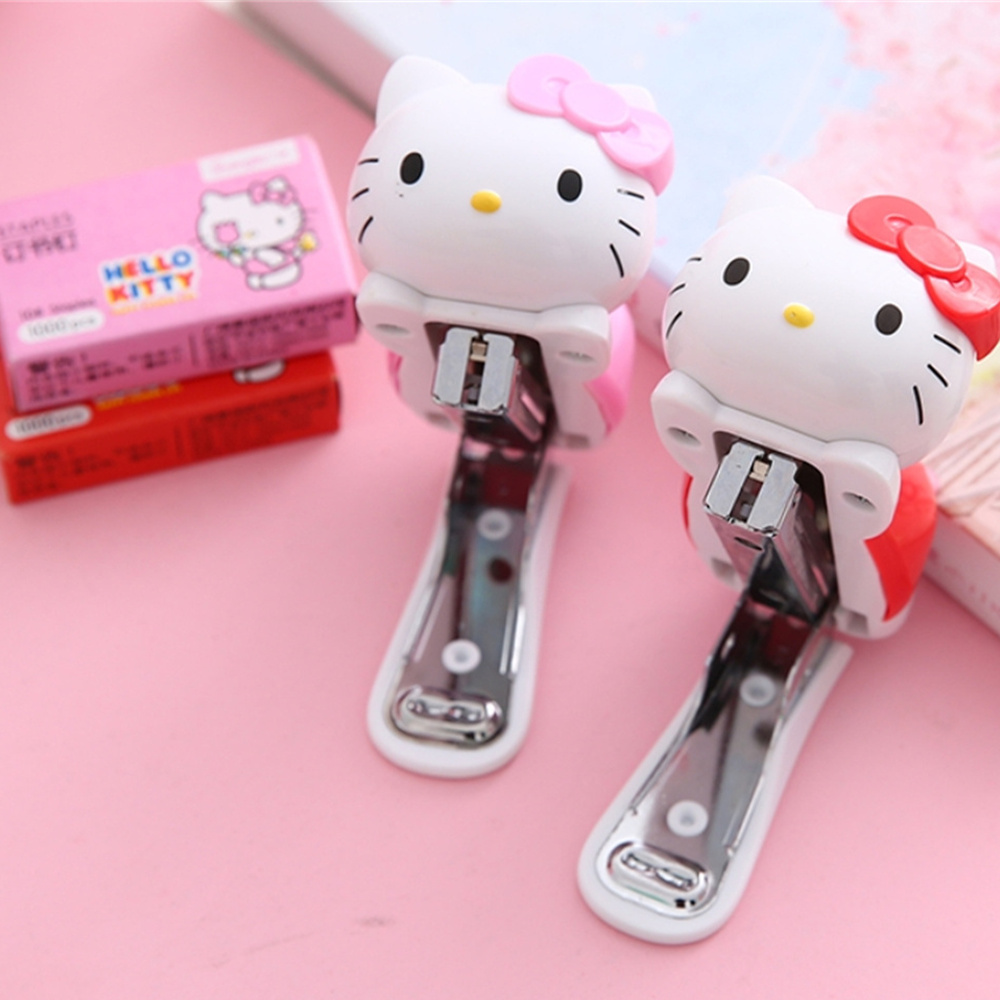 本物のサンリオアニメステープラーセットハローキティポータブル - Office Supply Office Stationery Items のレビューと価格