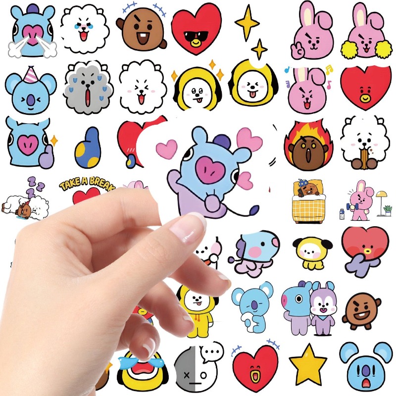 BT21 コヤ RJ タタ シューキー マンチミー ステッカ - Memo Pad Sticky のレビューと価格