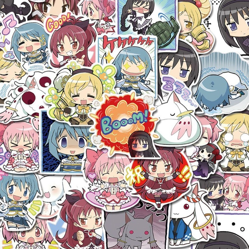48 個の漫画魔法少女まどか☆マギカステッカー - 高品質の - Memo Pad Sticky のレビューと価格