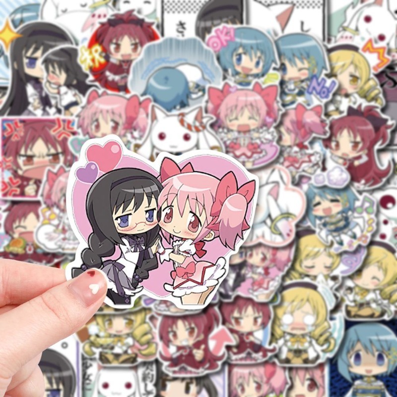 48 個の漫画魔法少女まどか☆マギカステッカー - 高品質の - Memo Pad Sticky のレビューと価格