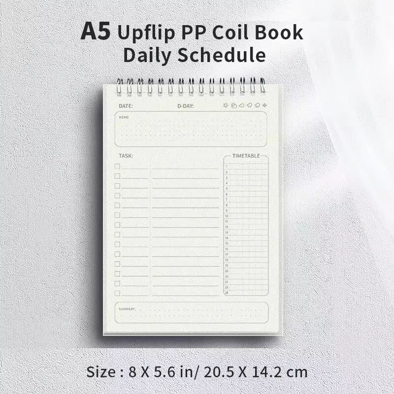 1pc プランナーアジェンダスパイラル A5 ノートブックス - Office Stationery Supply List のレビューと価格