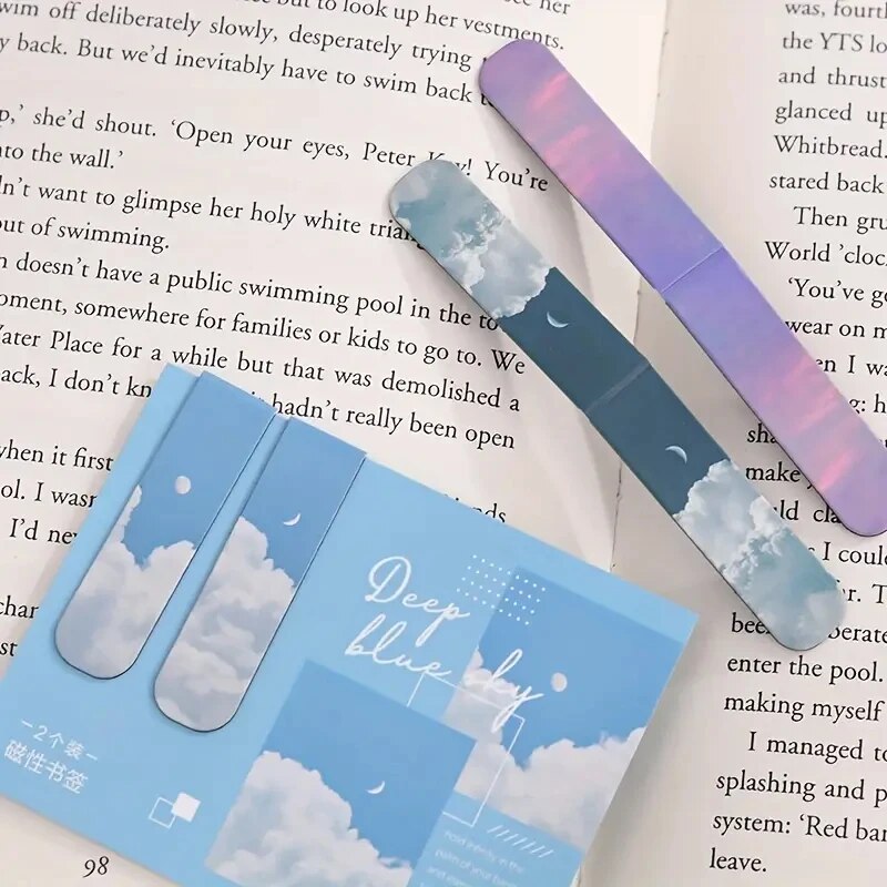 2 ピース/セット磁気ブックマーク美しい自然ブックマーカーペ - Paperclip Magnetic Set のレビューと価格