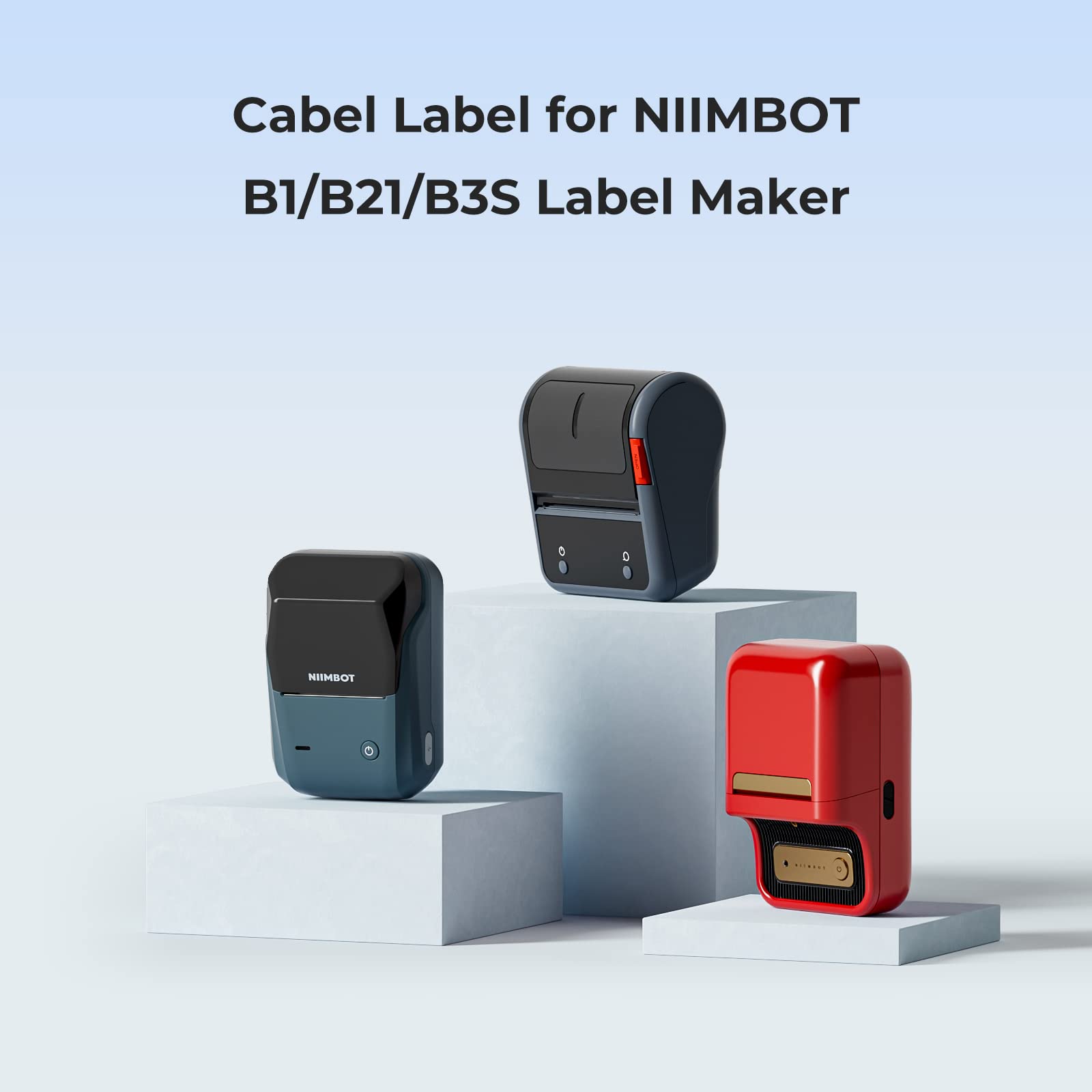 Niimbotカラーケーブルラベル防水サーマルステッカー紙ロ - Label Printer Tape のレビューと価格