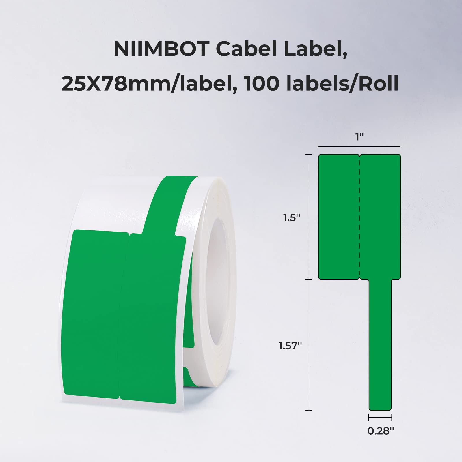 Niimbotカラーケーブルラベル防水サーマルステッカー紙ロ - Label Printer Tape のレビューと価格