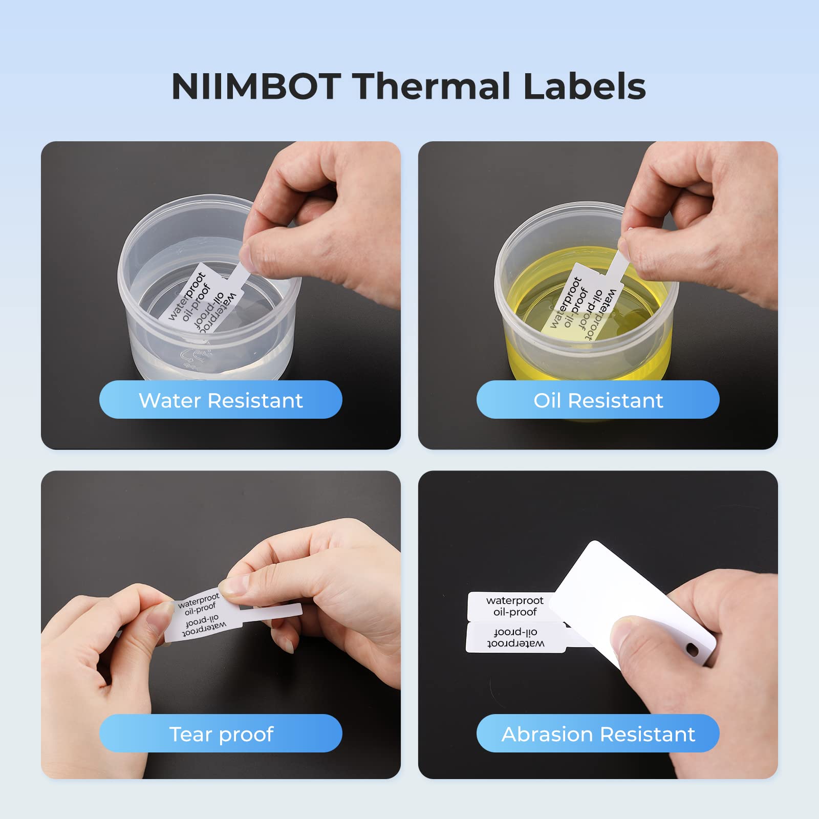 Niimbotカラーケーブルラベル防水サーマルステッカー紙ロ - Label Printer Tape のレビューと価格