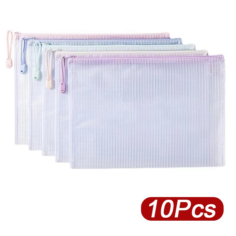 5-30 個ジッパーメッシュバッグ A4/A5 プラスチック - Is Stationery Office Supply のレビューと価格