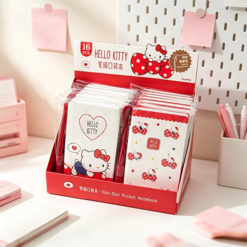 本物のハローキティメモパッドポケットノートセット、サンリオペ - Office Supply Office Stationery Items のレビューと価格