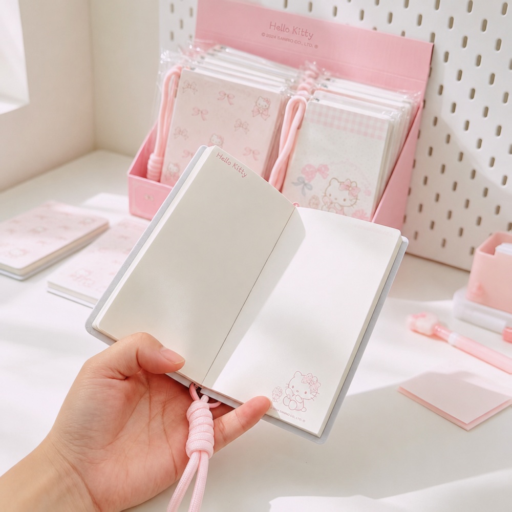 本物のハローキティメモパッドポケットノートセット、サンリオペ - Office Supply Office Stationery Items のレビューと価格