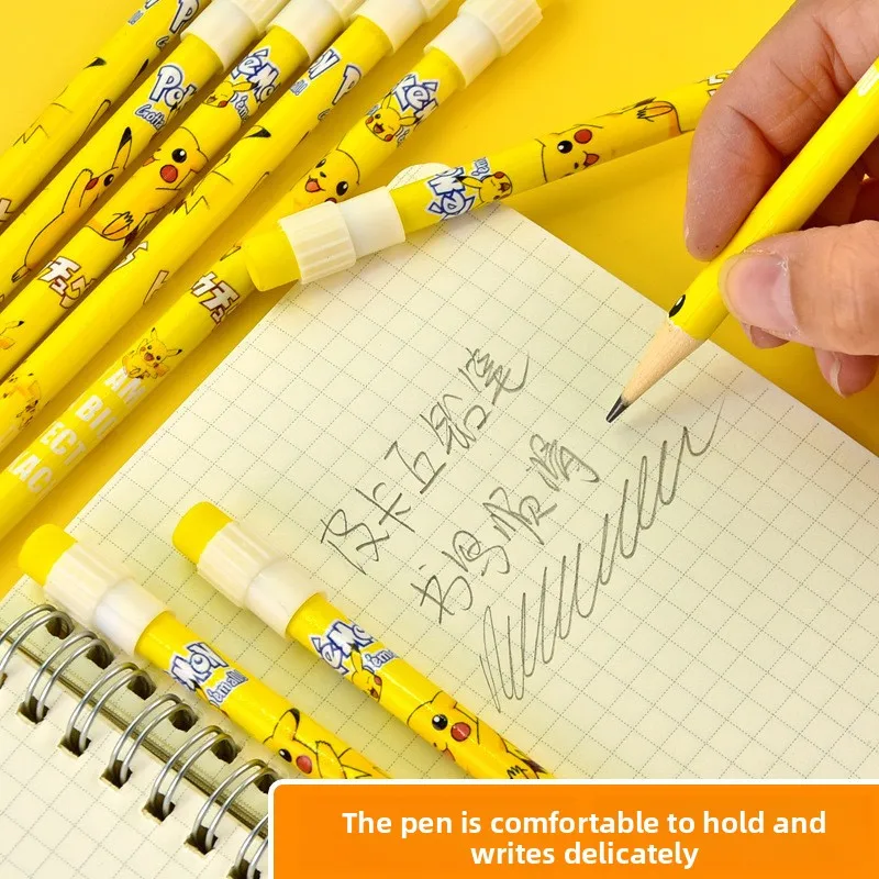 12 個ポケモン鉛筆消しゴム鉛筆削り付きかわいいピカチュウア - Office Supply Office Stationery Items のレビューと価格