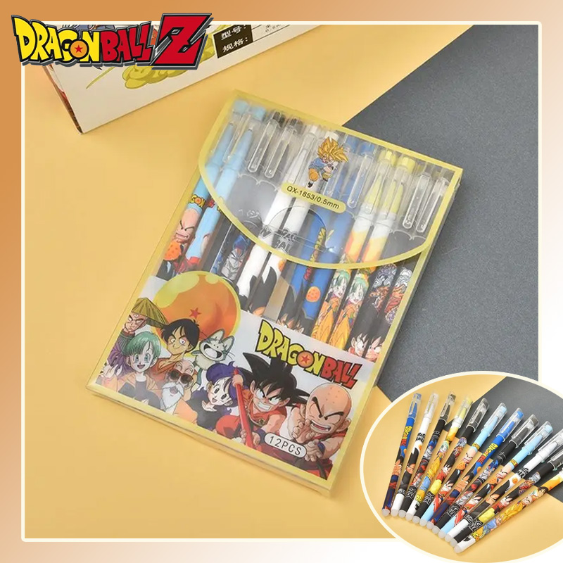 12本セット ドラゴンボール ゲルペン アニメ 0.6mm  - Office Supply Office Stationery Items のレビューと価格