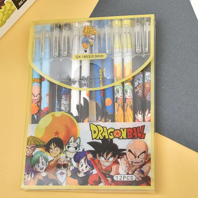 12本セット ドラゴンボール ゲルペン アニメ 0.6mm  - Office Supply Office Stationery Items のレビューと価格