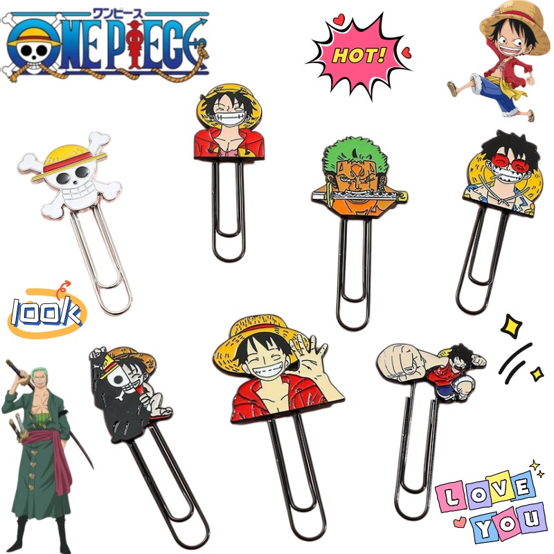 ワンピース ルフィ ロロノア・ゾロ 2Dアニメグッズ メタル - Paperclip Magnetic Set のレビューと価格