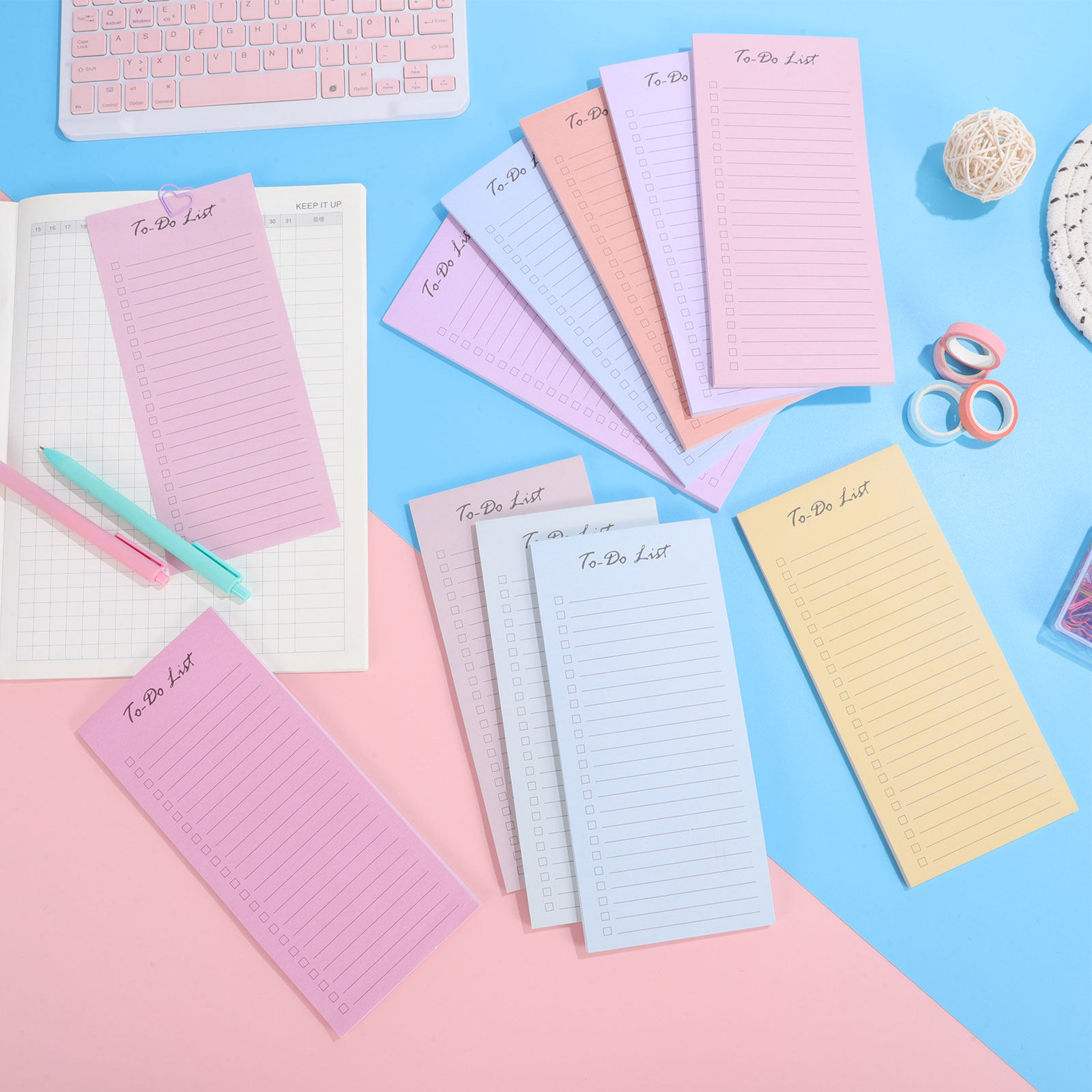 10枚入り 粘着式ToDoリストメモ帳 ルールドデイリープラ - Office Stationery Supply List のレビューと価格