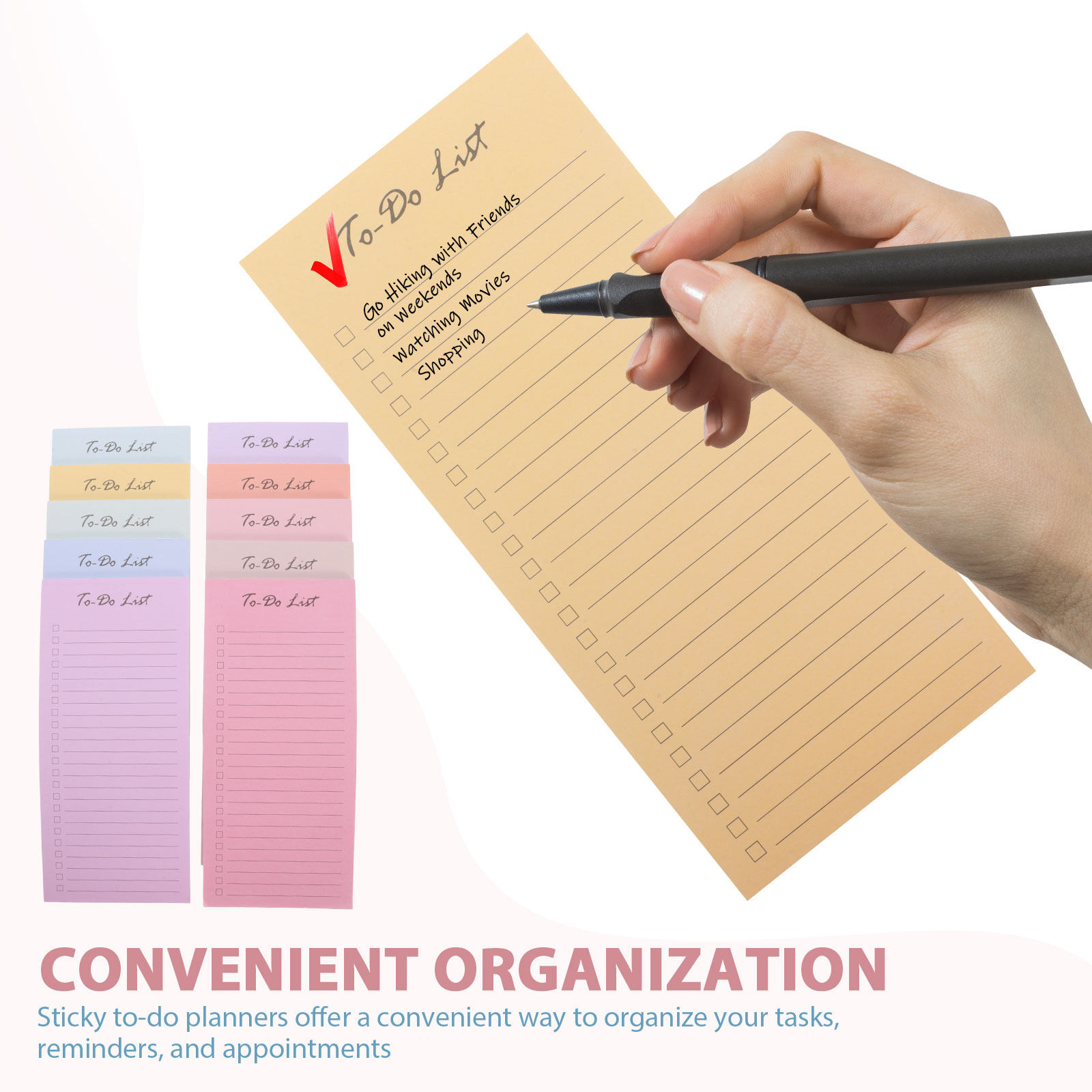 10枚入り 粘着式ToDoリストメモ帳 ルールドデイリープラ - Office Stationery Supply List のレビューと価格