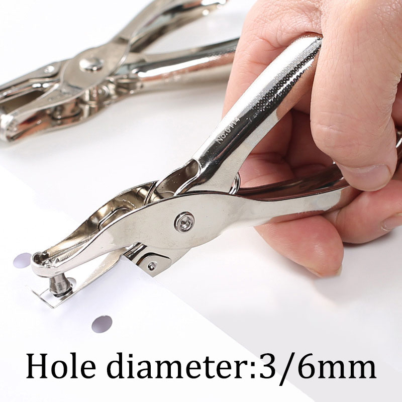 手持ち式金属文具丸穴径3/6mm穴あけパンチプライヤー穴あけ - Paper Punch 3 Hole のレビューと価格