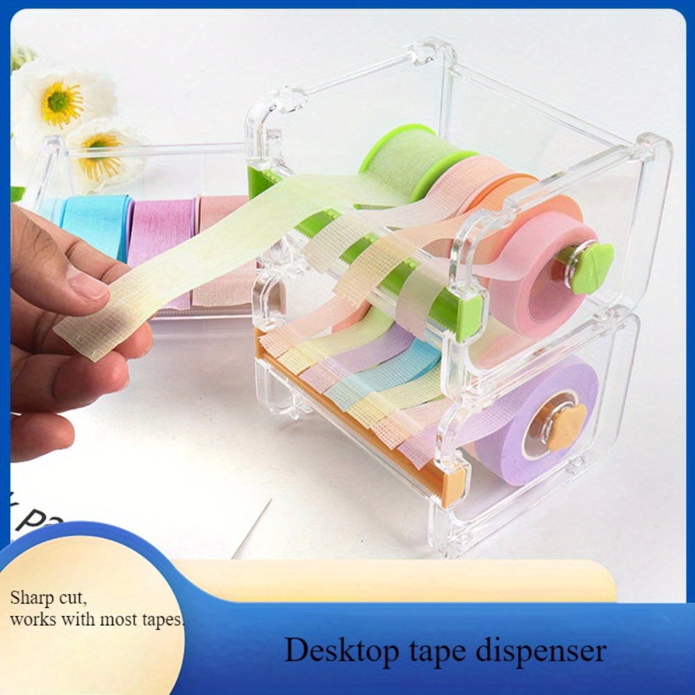 多目的粘着テープディスペンサー、携帯用和紙テープカッター、透 - Washi Tape Set のレビューと価格