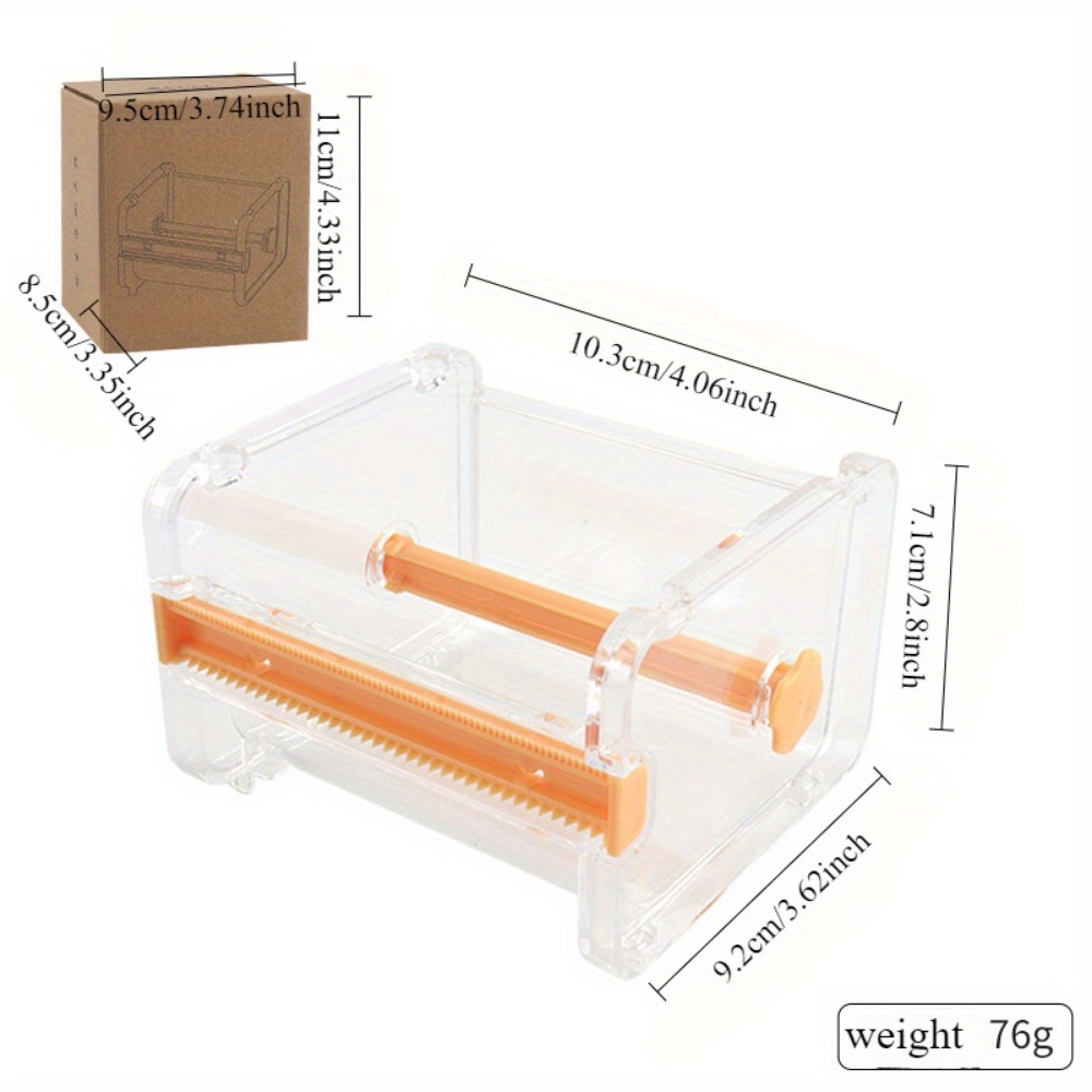多目的粘着テープディスペンサー、携帯用和紙テープカッター、透 - Washi Tape Set のレビューと価格
